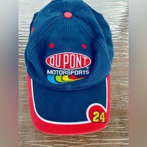 CLEAN Vintage Y2K NASCAR Jeff Gordon 24 DuPont Hat Winners Circle‎ Distressed